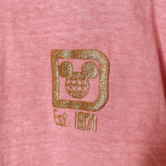NEW 2021 Walt Disney World Briar Rose Gold Glitter Spirit Jersey Size XL - Picture 7 of 10